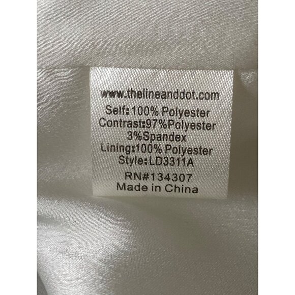 Line & Dot NWT $138 Stripe Stripe Open Back Minidress, Blue White Women's Size S - Picture 11 of 13